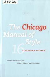 The Chicago manual of style